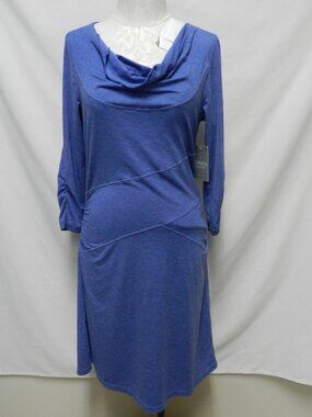 Athleta Ukia Dress knit Cowl neck knee length 3/4slv NEW NWT Size Sz Medium Md M